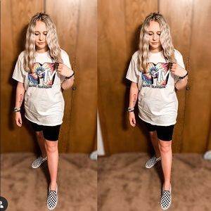 Black Cotton Biker Shorts